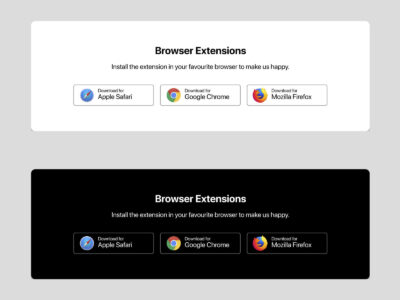 Browser Extensions Download Buttons
